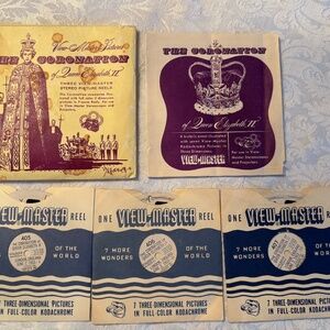 View-Master Coronation QUEEN ELIZABETH II, 3 reels & booklet